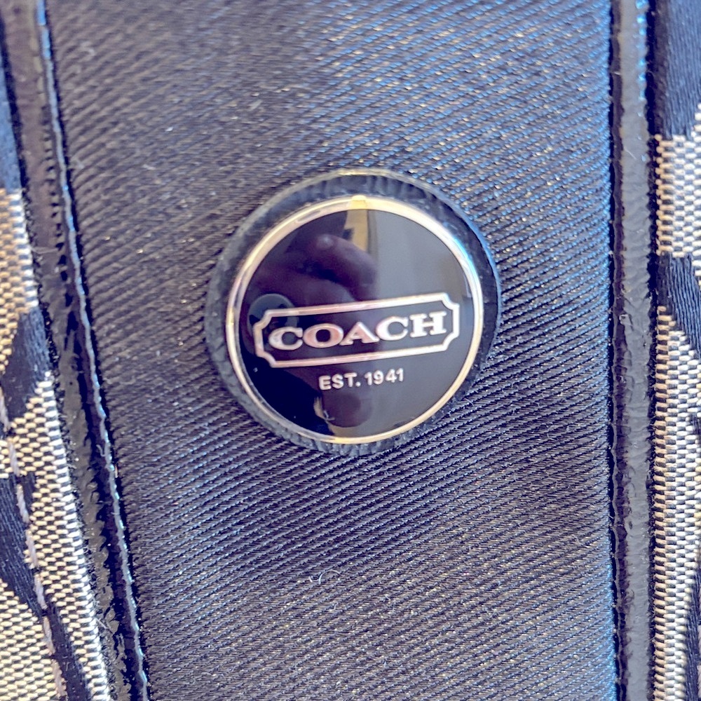 Coach Black and Gray Signature Crossbody Bag - Picture 5 of 5